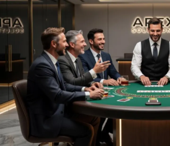 Business-Gäste bei einem Blackjack-Firmenevent in Österreich