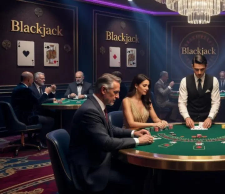 Elegantes Blackjack-Setup in einer Eventlocation in Österreich